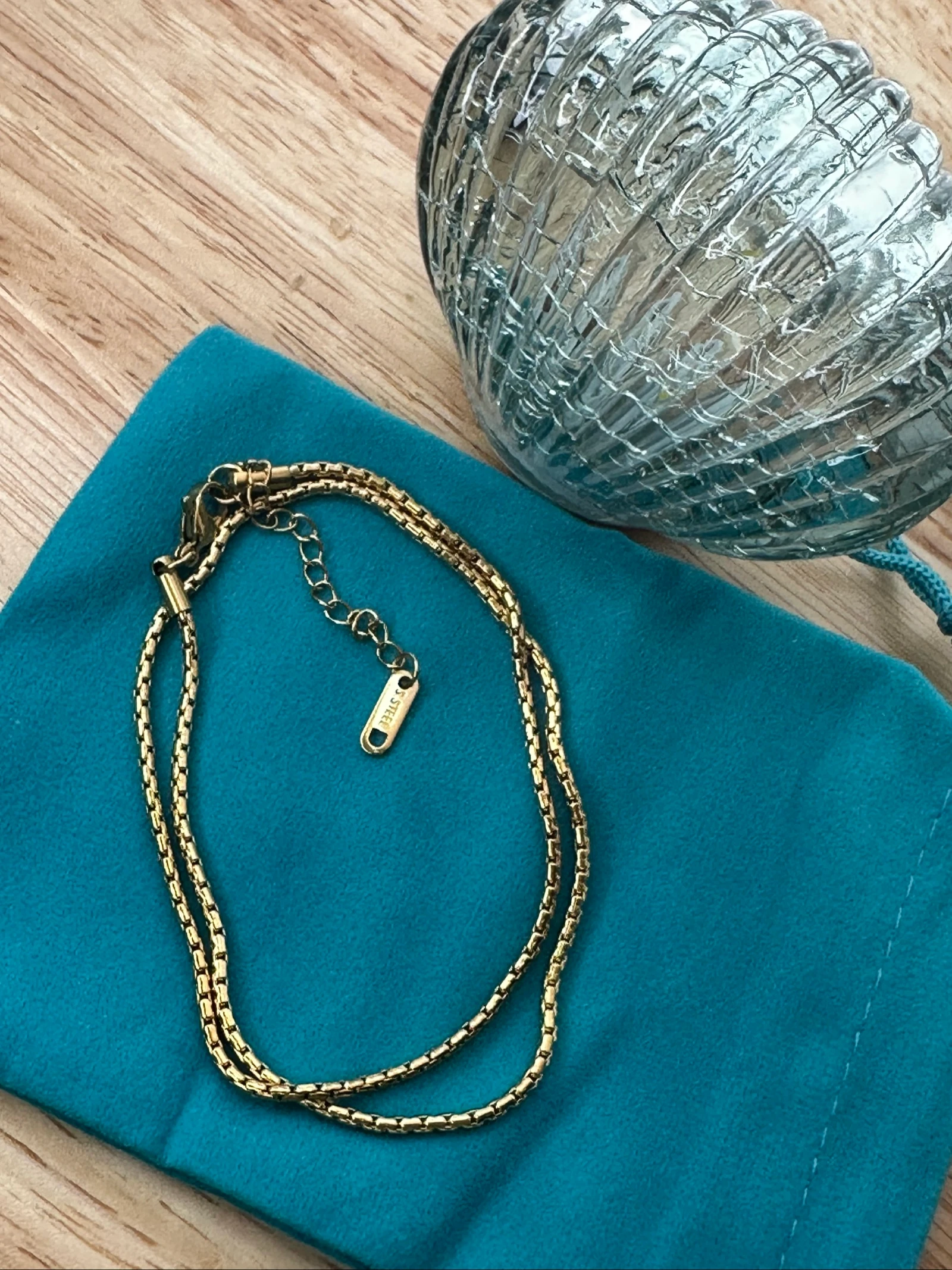 The essential stainless steel Venetian mesh necklace ✨ – photo 5
